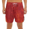 Super Blood Moon Lunar Eclipse Print Men's Split Running Shorts