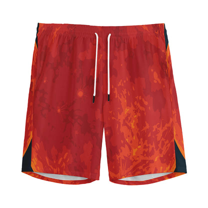 Super Blood Moon Lunar Eclipse Print Men's Sports Shorts