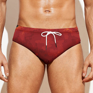 Super Blood Moon Lunar Eclipse Print Men's Swim Briefs