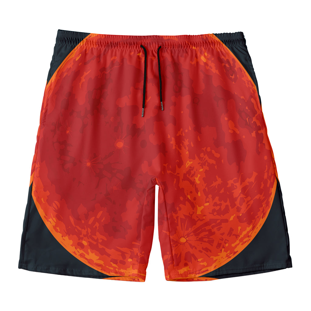 Super Blood Moon Lunar Eclipse Print Men's Swim Trunks
