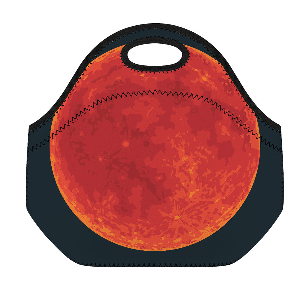 Super Blood Moon Lunar Eclipse Print Neoprene Lunch Bag