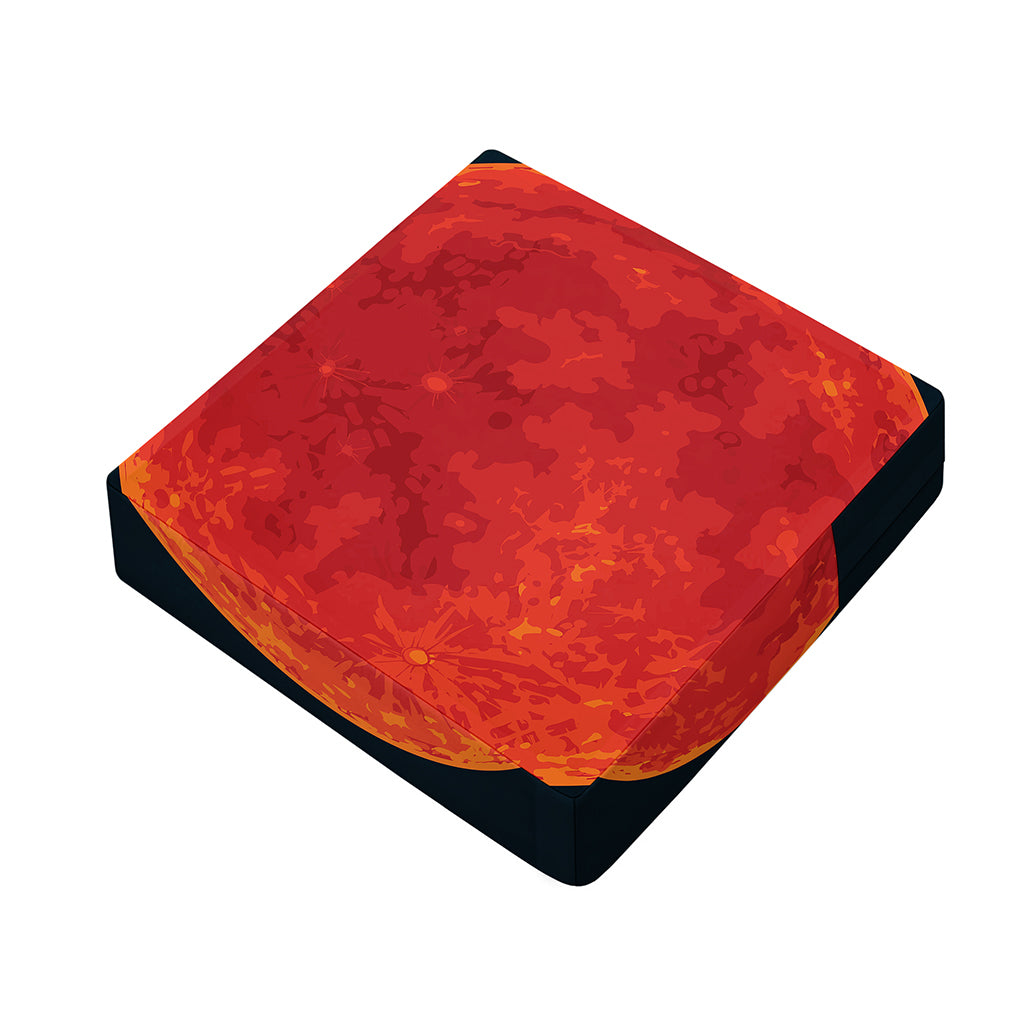 Super Blood Moon Lunar Eclipse Print Outdoor Seat Cushion Cover