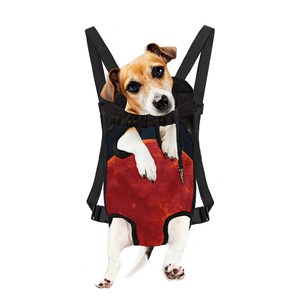 Super Blood Moon Lunar Eclipse Print Pet Carrier Backpack