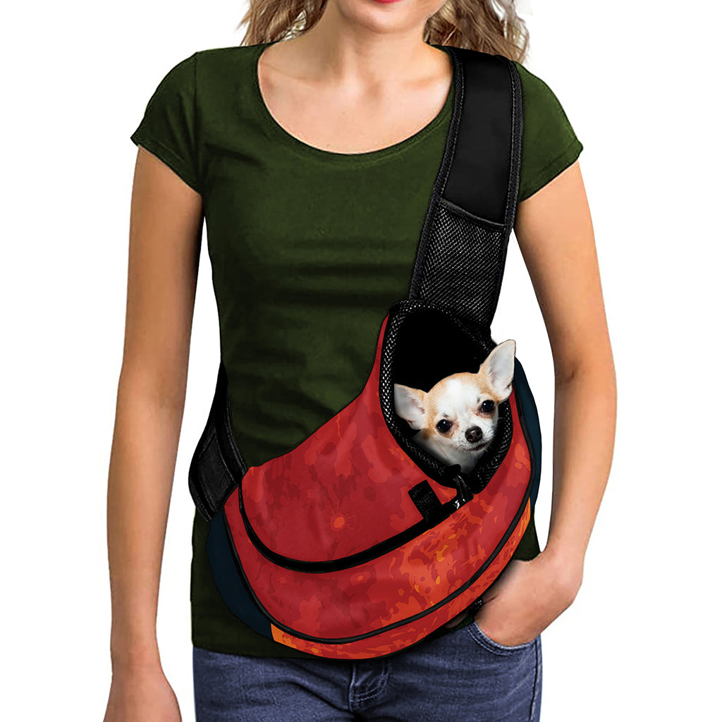 Super Blood Moon Lunar Eclipse Print Pet Sling Carrier
