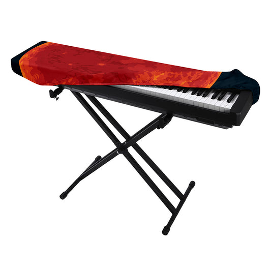 Super Blood Moon Lunar Eclipse Print Piano Keyboard Cover