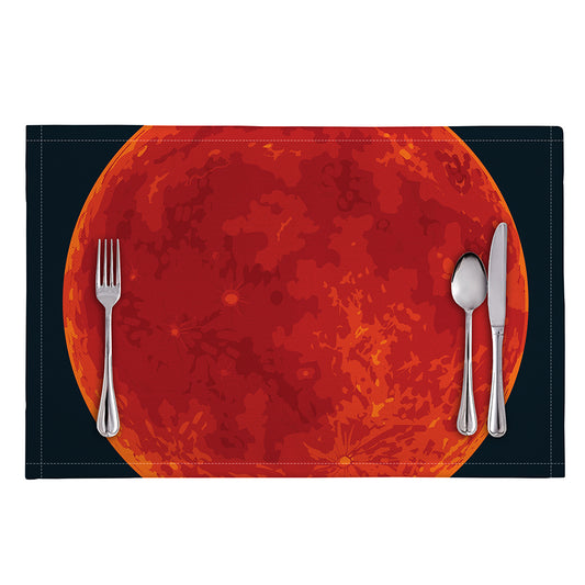 Super Blood Moon Lunar Eclipse Print Placemat
