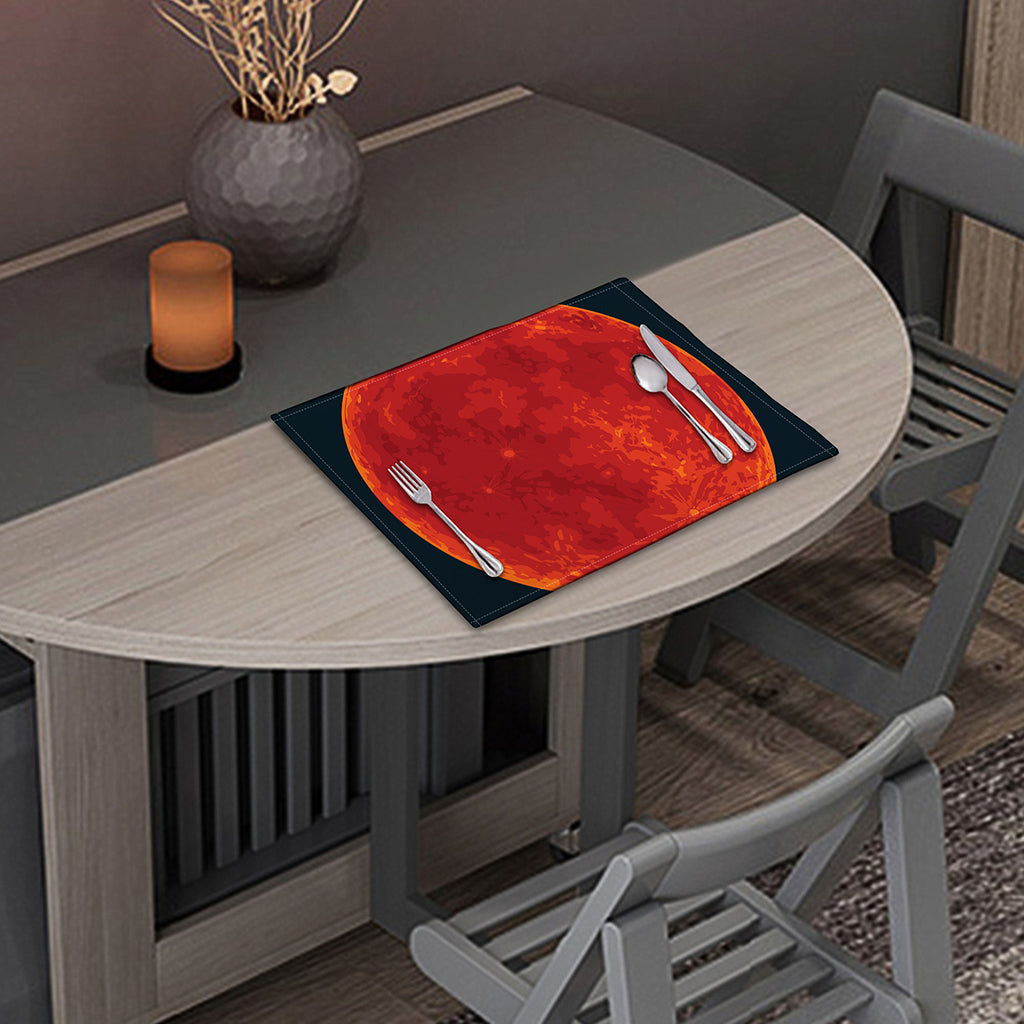 Super Blood Moon Lunar Eclipse Print Placemat