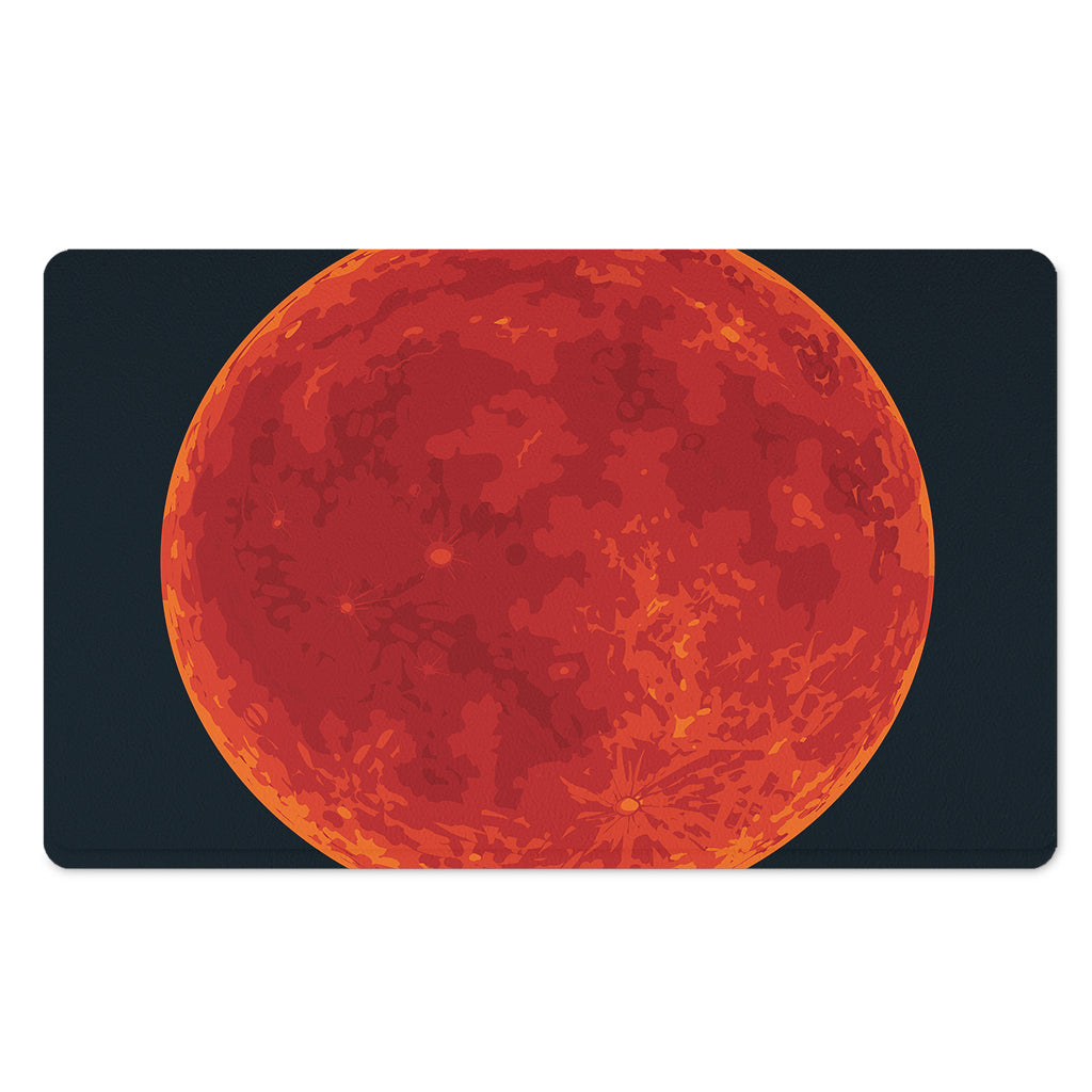 Super Blood Moon Lunar Eclipse Print Polyester Doormat