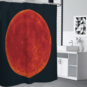 Super Blood Moon Lunar Eclipse Print Premium Shower Curtain