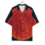 Super Blood Moon Lunar Eclipse Print Rayon Hawaiian Shirt