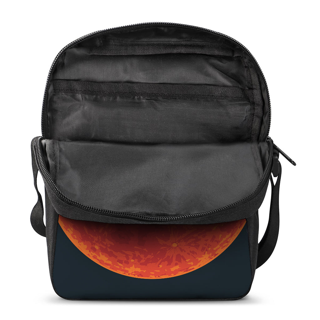 Super Blood Moon Lunar Eclipse Print Rectangular Crossbody Bag