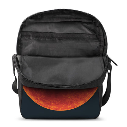 Super Blood Moon Lunar Eclipse Print Rectangular Crossbody Bag