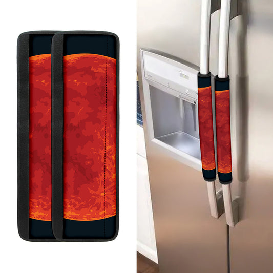 Super Blood Moon Lunar Eclipse Print Refrigerator Handle Covers