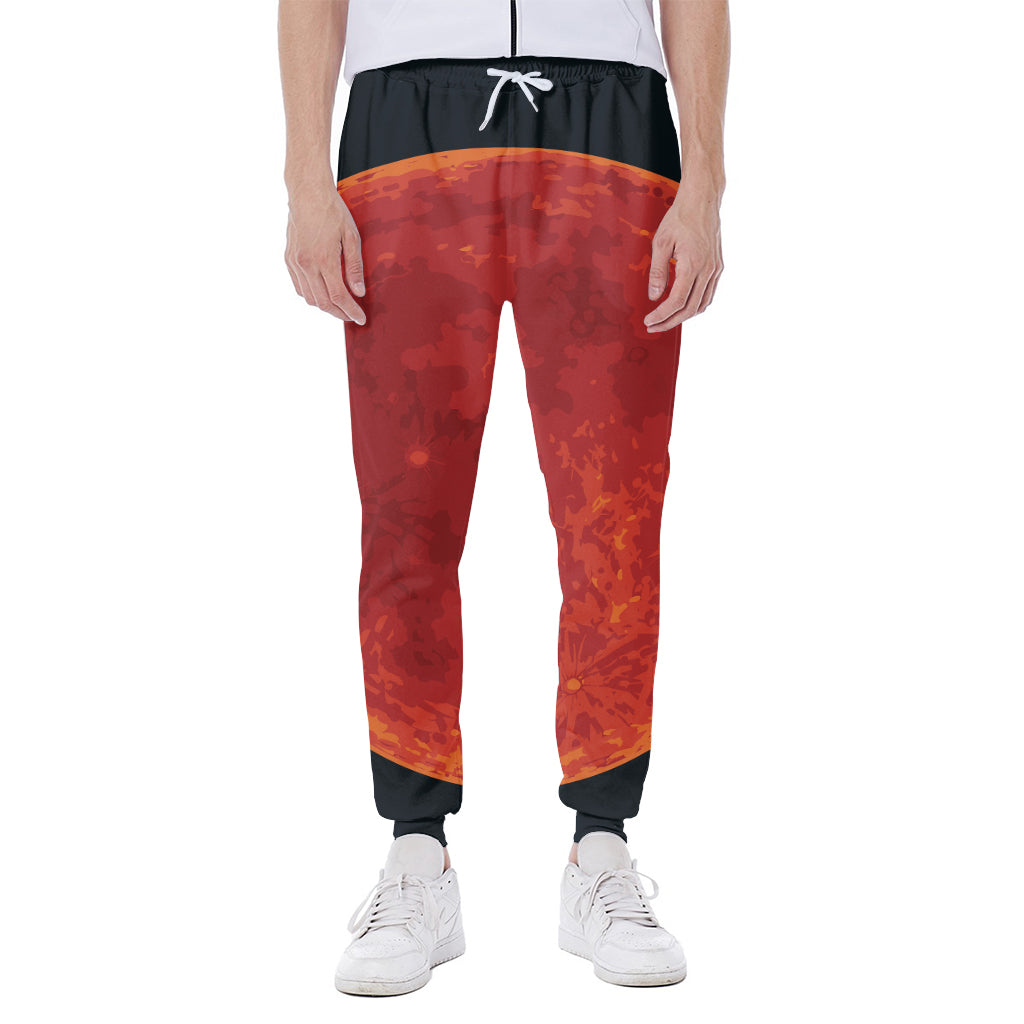 Super Blood Moon Lunar Eclipse Print Scuba Joggers