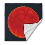 Super Blood Moon Lunar Eclipse Print Silk Bandana