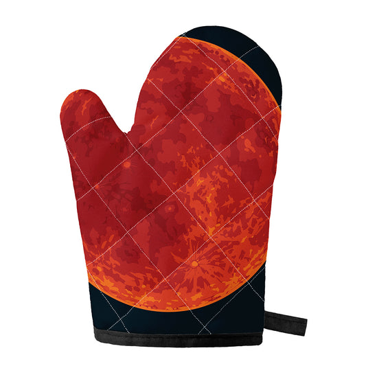 Super Blood Moon Lunar Eclipse Print Single Oven Mitt