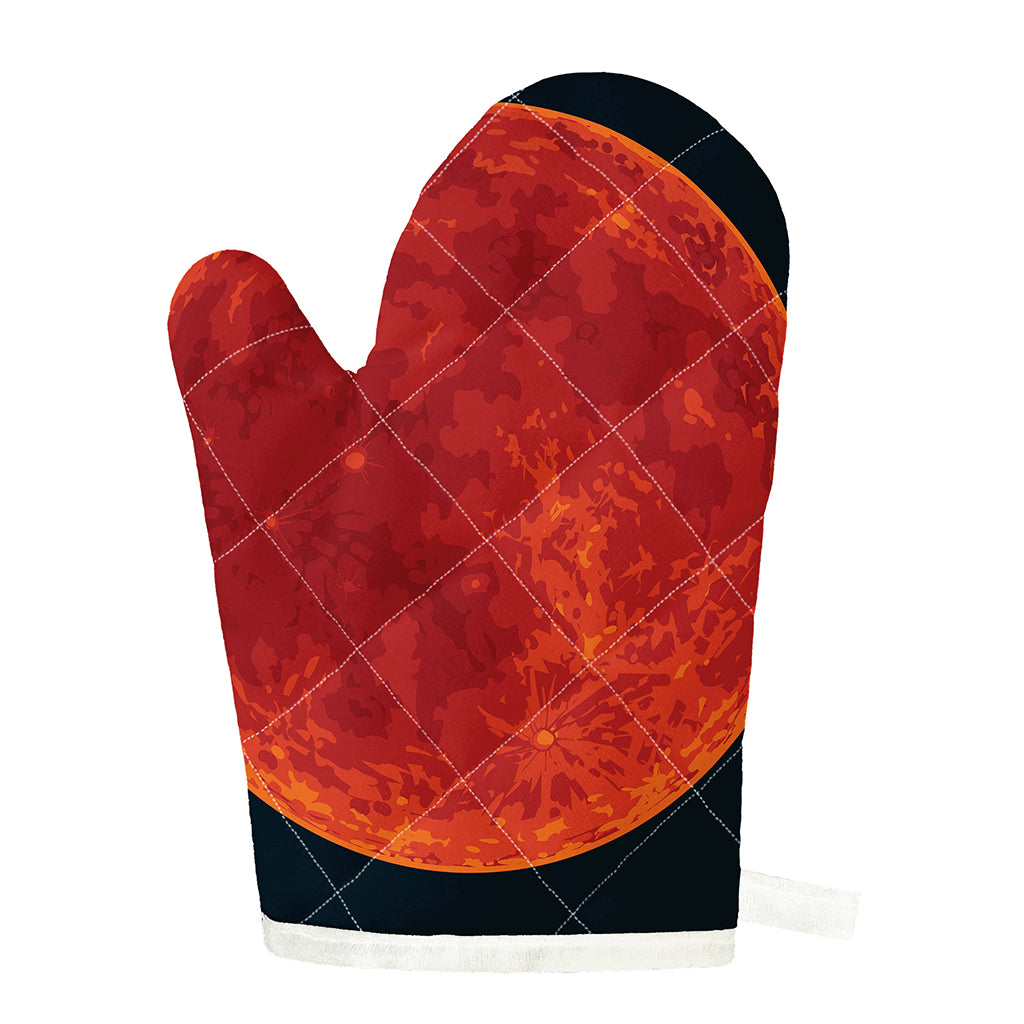 Super Blood Moon Lunar Eclipse Print Single Oven Mitt