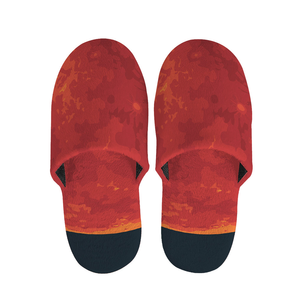 Super Blood Moon Lunar Eclipse Print Slippers