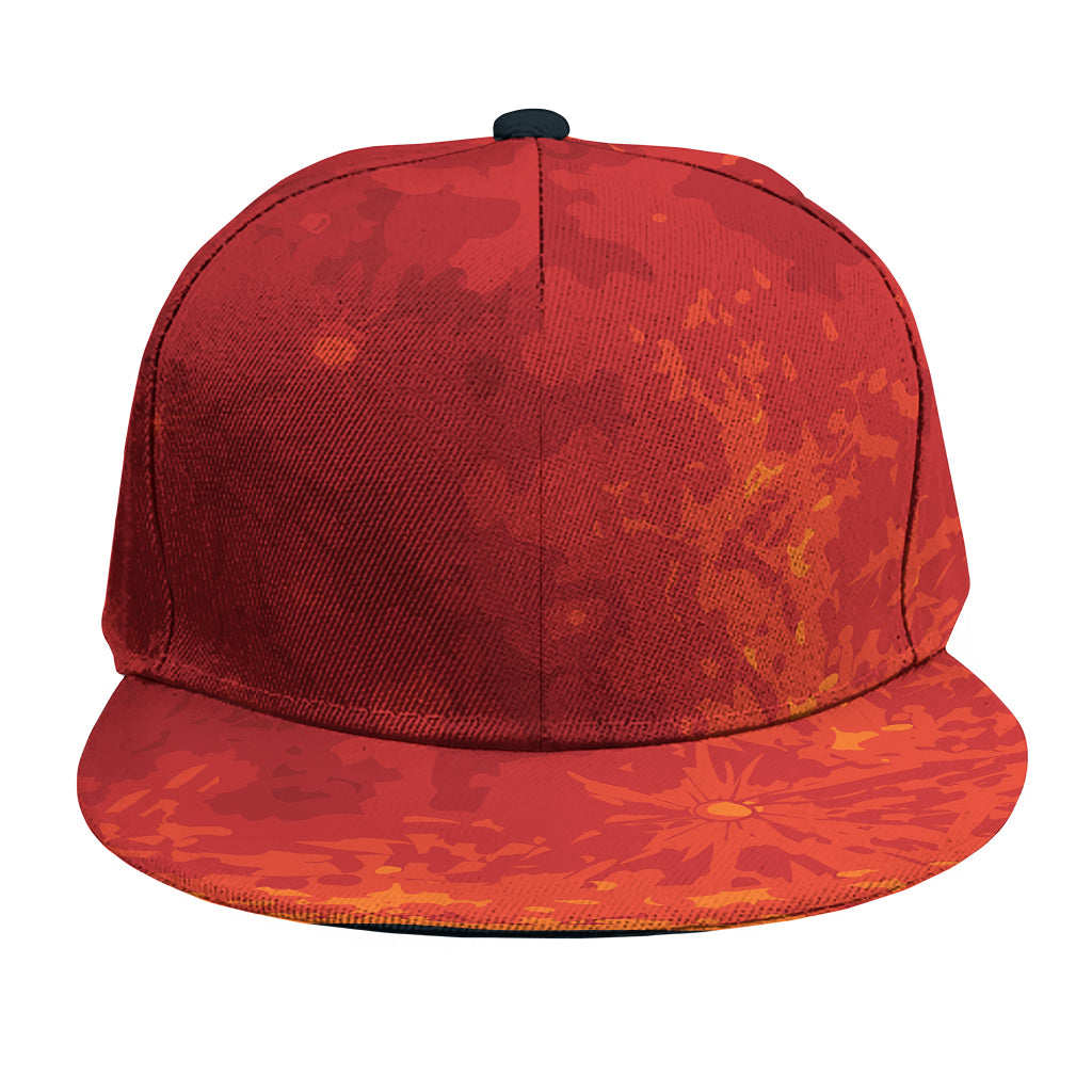 Super Blood Moon Lunar Eclipse Print Snapback Cap