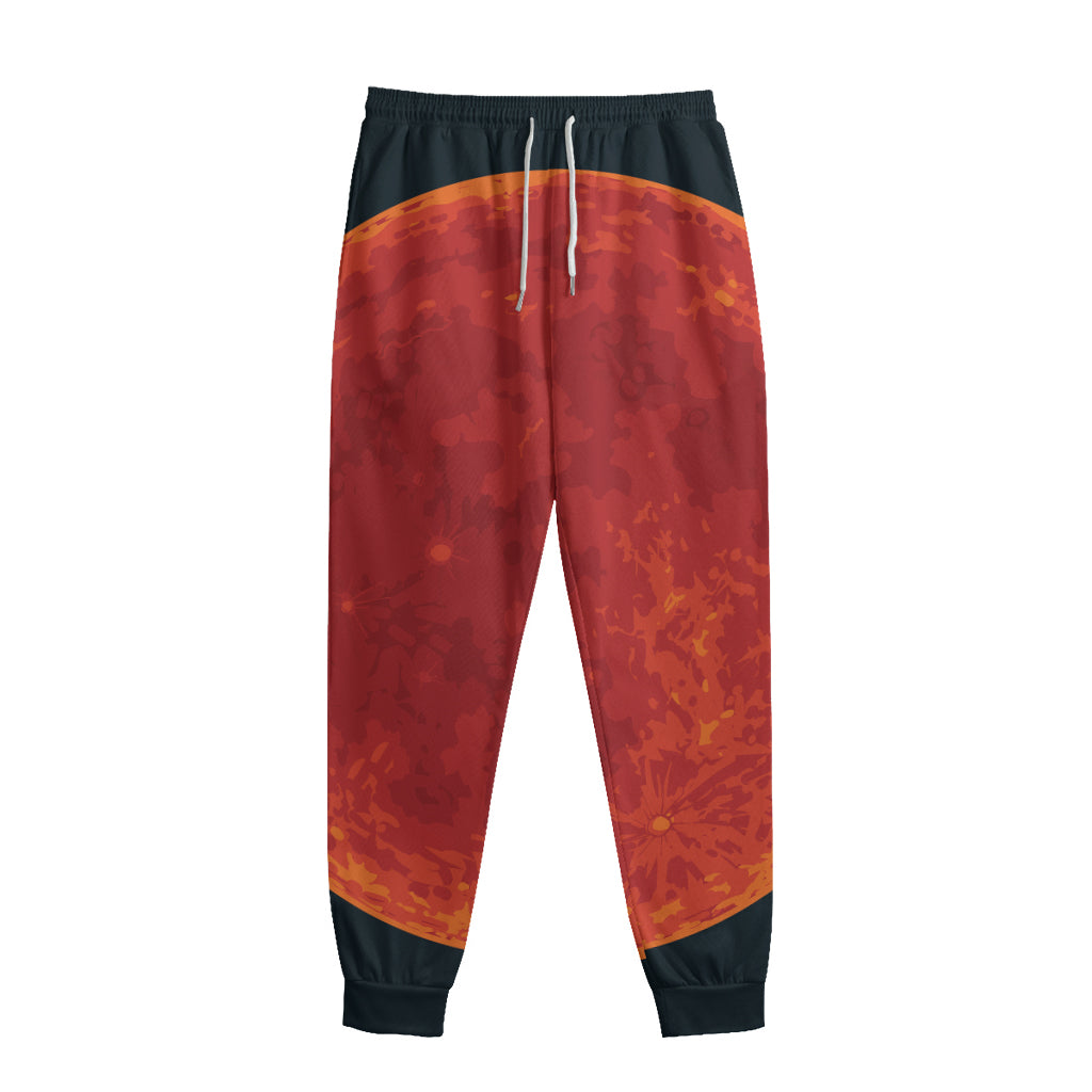 Super Blood Moon Lunar Eclipse Print Sweatpants