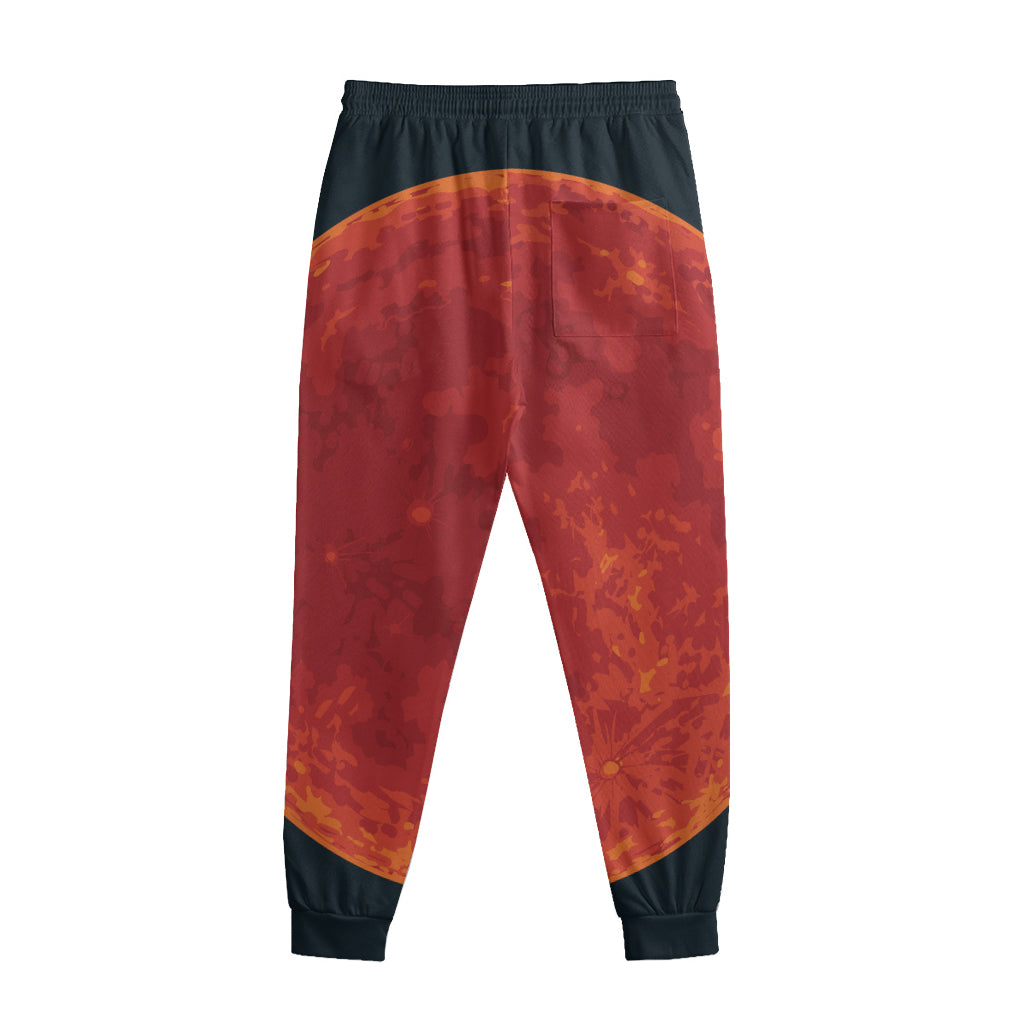 Super Blood Moon Lunar Eclipse Print Sweatpants