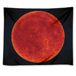 Super Blood Moon Lunar Eclipse Print Tapestry