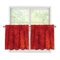 Super Blood Moon Lunar Eclipse Print Tier Curtains