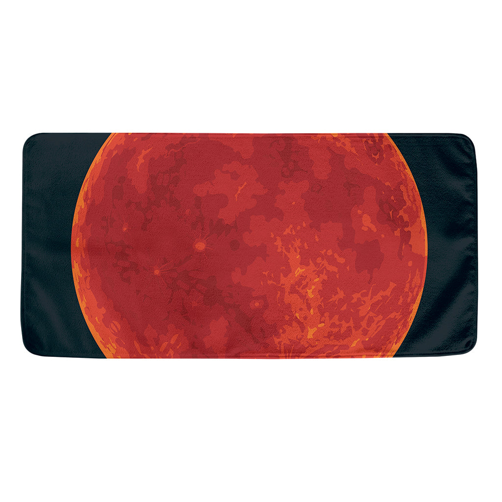 Super Blood Moon Lunar Eclipse Print Towel