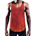 Super Blood Moon Lunar Eclipse Print Men's Workout Tank Top