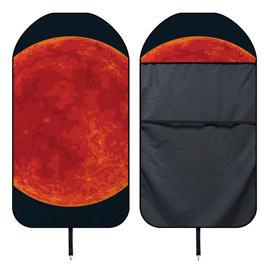 Super Blood Moon Lunar Eclipse Print Waterproof Car Seat Cover