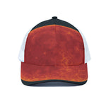 Super Blood Moon Lunar Eclipse Print White Mesh Trucker Cap