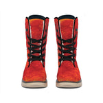 Super Blood Moon Lunar Eclipse Print Winter Boots