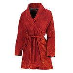 Super Blood Moon Lunar Eclipse Print Women's Bathrobe