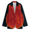 Super Blood Moon Lunar Eclipse Print Women's Blazer