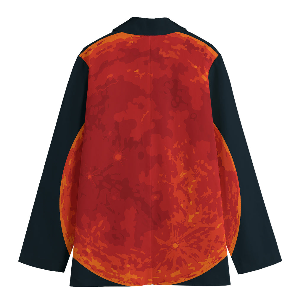 Super Blood Moon Lunar Eclipse Print Women's Blazer