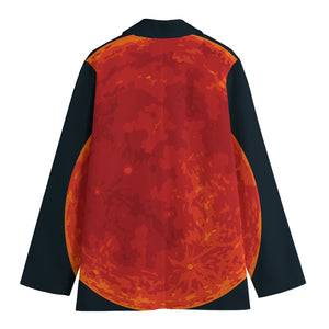 Super Blood Moon Lunar Eclipse Print Women's Blazer