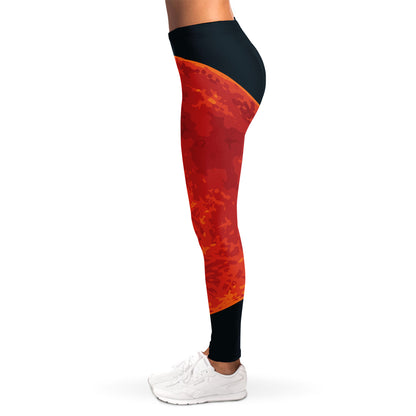 Super Blood Moon Lunar Eclipse Print Women's Leggings