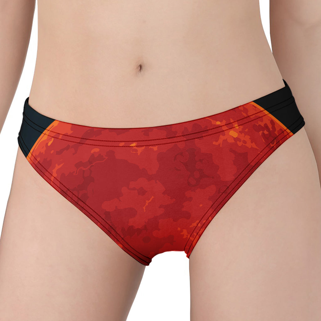 Super Blood Moon Lunar Eclipse Print Women's Panties