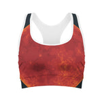 Super Blood Moon Lunar Eclipse Print Women's Sports Bra