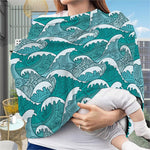 Surfing Wave Pattern Print Baby Seat Cover