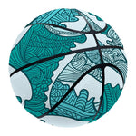 Surfing Wave Pattern Print Basketball