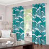 Surfing Wave Pattern Print Blackout Grommet Curtains