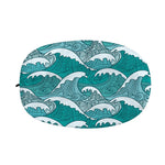 Surfing Wave Pattern Print Car Side Mirror Covers