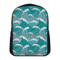 Surfing Wave Pattern Print Casual Backpack