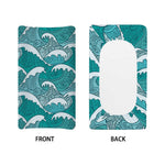Surfing Wave Pattern Print Changing Pad Cover