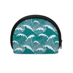 Surfing Wave Pattern Print Coin Purse