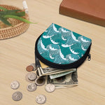 Surfing Wave Pattern Print Coin Purse