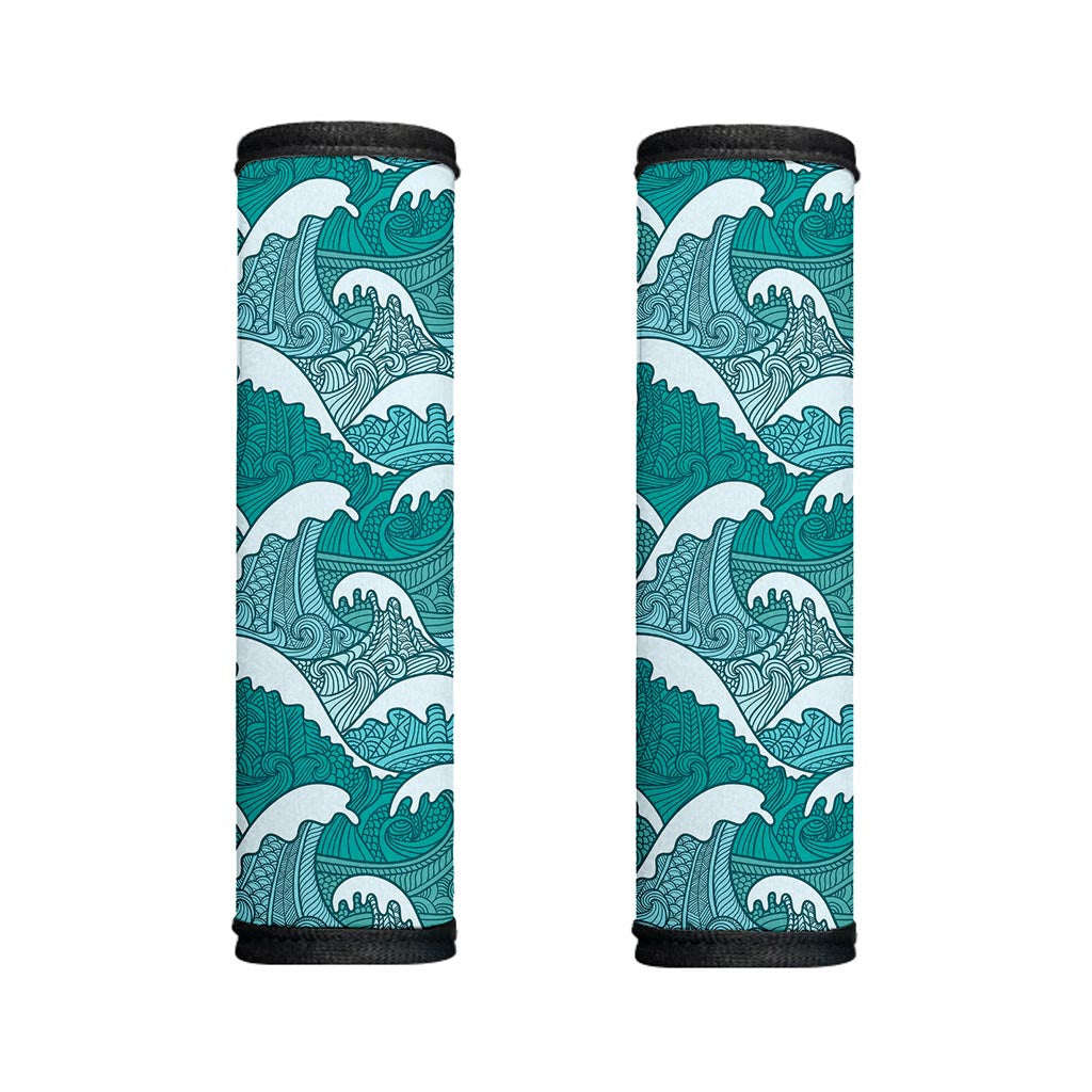 Surfing Wave Pattern Print Handle Covers