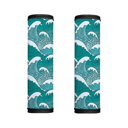 Surfing Wave Pattern Print Handle Covers