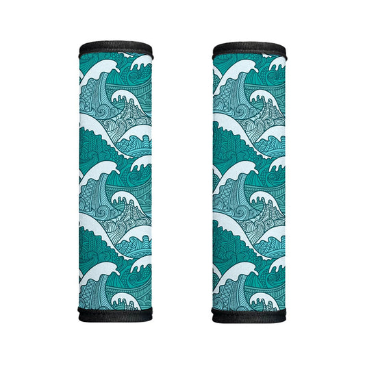 Surfing Wave Pattern Print Handle Covers
